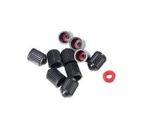 Lot de bouchons de valve de pneu avec rondelle d'étanchéité, protection universelle anti-poussière pour pneus de véhicule