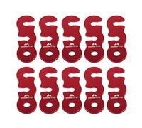 Lot de Boucles Ajusteur de Cordes à Vent de Tente Auvent Antidérapant en Aluminium pour Camping Randonnée Pédestre (Set de 10pcs) (Couleur : )