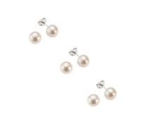 Lot de boucles d'oreilles boucles d'oreilles en argent 925 rhodié perles de c...