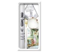 Lot de bougies de baptême pour garçons et filles - Set de baptême catholique avec bougie - Velas para Bautizo de Niño Set Niña (vert)