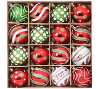 Lot de boules de Noël incassables de 5,9 cm