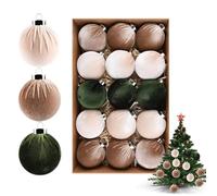 Lot de boules décoratives de Noël incassables pour arbre, maison, lieu de travail, mariage, cour, porte d'entrée, jardin - 7,9 cm