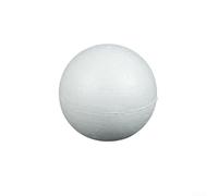 Lot de boules en mousse de 50 mm à 100 mm pour travaux manuels, boules blanches à peindre pour décorations à faire soi-même, formes rondes en mousse pour fête ou salle de classe (7 cm)