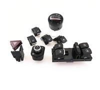 Lot de boutons d'interrupteur principal en verre de phare latéral, pour VW, Rabbit, pour Jetta, pour MK4 Golf MK5 5ND 959 857 5ND941431A 18G953509 Interrupteur de fenêtre de voiture
