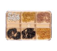 Lot de breloques classiques pour ongles avec chaînes métalliques gothiques assorties pour des designs personnalisés