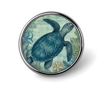 Lot de broches Turtle Beach sur le thème de la mer, broches pour chapeau, boutons personnalisés, style nautique vintage, cadeau pour sac à dos, veste, cadeau de pendaison de crémaillère