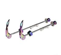 Lot de brochettes à dégagement rapide pour roues de vélo de route, broches avant et arrière pour vieux de 100 mm et 130 mm, fabriquées en alliage d'aluminium (VTT)