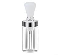 Lot de brosses à huile pour barbecue avec brosse en silicone et distributeur à presser pour une application uniforme de l'huile d'olive, du vinaigre et de la sauce soja