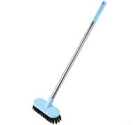 Lot de brosses de sol à long manche avec poils denses, tête amovible pour l'utilisation, tige en acier inoxydable résistant à la rouille, pour sols, vaisselle et dessus de table dans la cuisine et la
