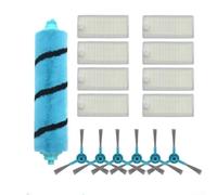 Lot de brosses latérales pour aspirateur pour Cecotec pour aspirateur pour Conga 4090 : 1 brosse à rouleau, 6 brosses latérales, 8 filtres