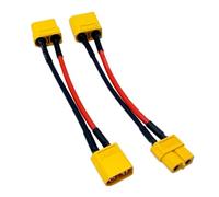 Lot de câbles adaptateur de charge XT | Changement de prise de 60 à 90, disposition en 2 pièces, fils compacts de 10 cm pour l'appariement de format et le routage de