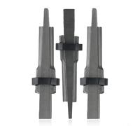 Lot de cales de fendage de roche en acier robuste de 23 mm pour béton, granit, marbre et pierre dure - Outil de burin traité thermiquement pour maçonnerie et carrière
