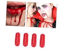 Lot de Capsules de Sang artificielles pour Halloween, Poisson d'avril, Cosplay, Accessoire de Sang réaliste pour farces et scènes théâtrales