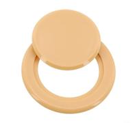 Lot de capuchons de trou pour parasol de terrasse, 5,1 cm en PVC, marron, stabilisateur pour table de parasol de jardin, avec verre trempé, réduit les rayures sur les meubles