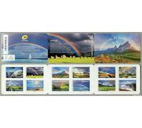 Lot de carnet de 12 timbres thématiques illustrés - Entre Ciel et Terre - Arcs-en-ciel du monde - Edition 2023 France