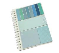 Lot de carnets adhésifs rechargeables avec étiquettes colorées pour bureau, école, planification de notes, notes adhésives inspirantes pour le travail