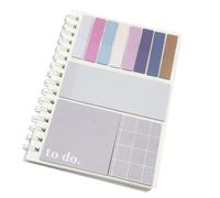 Lot de carnets adhésifs rechargeables avec étiquettes colorées pour bureau, école, planification de notes, notes adhésives inspirantes pour le travail