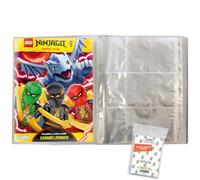 Lot de Cartes à Collectionner Lego Ninjago série 10, 1 Chemise Vierge + Pochettes Exclusives Collect-it + 2 Cartes limitées Lego Star Wars série 1