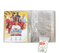 Lot de Cartes à Collectionner Match Attax CL 2024/25 1 Chemise Vierge + Pochettes Exclusives de Collection