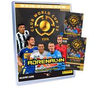 Lot de cartes à collectionner Panini FIFA Club World Cup 2025, Coupe du Monde, Coupe du Monde, choix + carte d'anniversaire exclusive (1 dossier + 2 boosters)