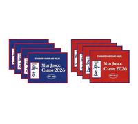 Lot de cartes American Mah Jong 2026 révision à grande impression pour les amateurs et les femmes - Cadeau de retraite