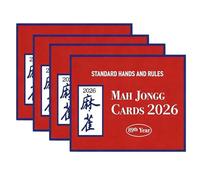 Lot de cartes American Mah Jong 2026 révision à grande impression pour les amateurs et les femmes - Cadeau de retraite