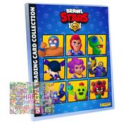 Lot de cartes Brawl Stars série 1 - Cartes à collectionner - 1 classeur + carte d'anniversaire exclusive