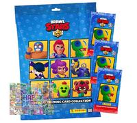 Lot de cartes Brawl Stars série 1 - Cartes à collectionner - 1 démarreur + 3 boosters + carte d'anniversaire exclusive