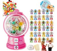 Lot de cartes de bonbons de Saint-Valentin avec dômes en plastique, cartes d'échange pour la Saint-Valentin, cadeaux d'échange pour garçons et filles, école, fête