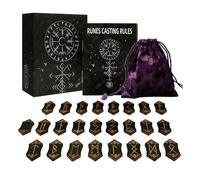 Lot de cartes de tarot en bois pour divination et décoration avec 24 sacs de rangement pour personnes âgées