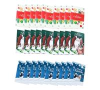 Lot de cartes de vœux de Noël pour le plaisir de répandre le bonheur cette saison, autocollant sceau