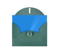 Lot de cartes de vœux vert foncé avec intérieur vierge - Lignes rayonnantes imprimées en papier nacré pour anniversaire, mariage et anniversaire de mariage