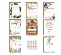 Lot de cartes d'invitation créatives pour un événement - Fournitures de rassemblement, jolies cartes d'invitation pour anniversaire, fête prénuptiale
