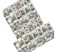 Lot de cartes postales de vacances de qualité supérieure avec nains de neige dans un paysage d'hiver - Enveloppes adaptées aux fêtes pour les fêtes joyeuses - Cartes de Noël nain des neiges