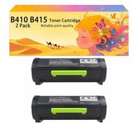 Lot de Cartouches de Toner Haute capacité compatibles avec B410 B415 006R04729 Fonctionne avec Les imprimantes pour Xerox VersaLink B410 B415 B415DN Couleurs Vives et Impression Nette 2*Black