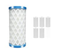Lot de cartouches filtrantes pour piscine avec support 20 x 11 cm | Ce kit de filtres réutilisable assure une eau de piscine propre et claire en permanence.