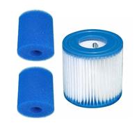 Lot de cartouches filtrantes pour piscine Intex de type H, éponge en mousse Dacron lavable, réutilisable, facile à nettoyer, remplacement pour piscine