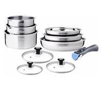 Lot de casseroles ou batterie de cuisine Arthur Martin : Batterie de cuisine en inox 5 pièces