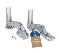 Lot de charnières de porte inférieures comme AEG 4055504197 pour réfrigérateur