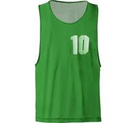 Lot de chasubles numérotées de 1 à 10 de taille Small, couleur VERT