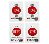 Lot de chauffe-mains de poche réutilisables, coussin chauffant pour les jours froids et pour les voyages, coussin chauffant pliable avec de superbes designs (Lot de 4 - Appuyez ici pour la chaleur