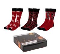 Cerdá Group Chaussettes House of the Dragon – 3 paires Rouge/Noir/Blanc Taille 35-41