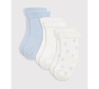 Lot de chaussettes naissance bébé mixte en coton éponge léger Petit Bateau - multicouleur - Taille naissance/3 mois (pointure 15/18) P15/18 multicouleur