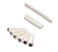 Lot de chevilles de chevalet pour guitare acoustique - Chevalet, hausse et chevilles