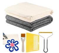 Lot de chiffons touffetés - Grand chiffon Monk avec lignes marquées - Accessoires de touffetage antidérapant | Pour débutants, amateurs, artisanat professionnel, bricolage, studio à domicile, atelier