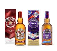 Lot de CHIVAS REGAL 12 ans + 13 ans Extra Bourbon finish Whisky Ecossais - 40%, 70cl