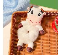 Lot de chouchous mignons en forme de grenouille, lapin, panda, vache, chouchou en peluche, pour queue de cheval