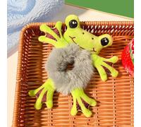 Lot de chouchous mignons en forme de grenouille, lapin, panda, vache, chouchou en peluche, pour queue de cheval