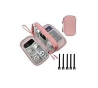 Lot de cinq pièces Sac Electroniques Câble Rangement Accessoires Organisateur Pochette Imperméable pour Câbles Clé USB Disque dur Cartes Mémoires