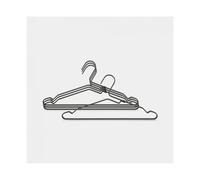 Brabantia Cintres pour vêtements 118647 – Aluminium – Kit de 4 – Noir